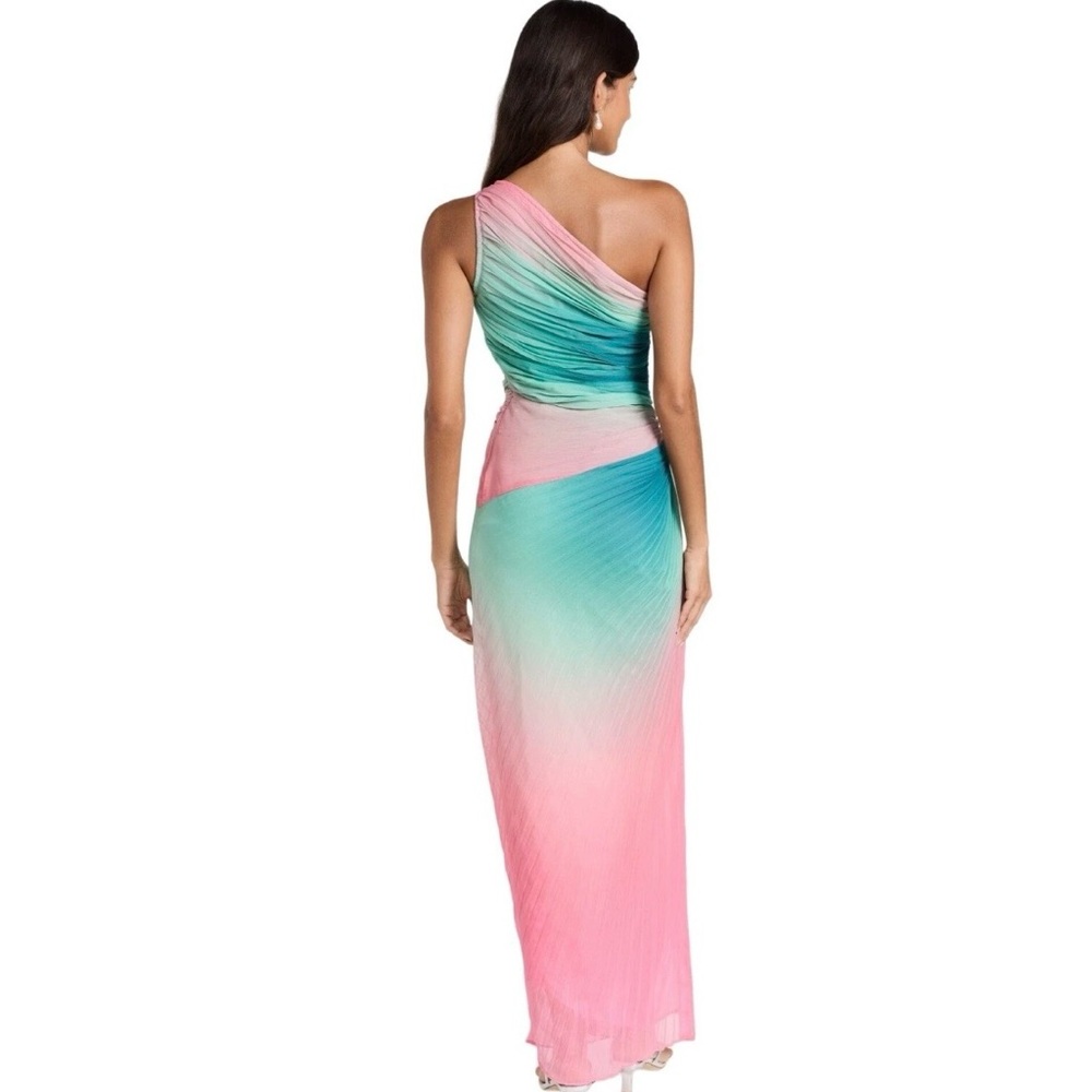 BNWT Rocco Sand Ombré One-Shoulder Maxi Dress - Size XS - Picture 4 of 9